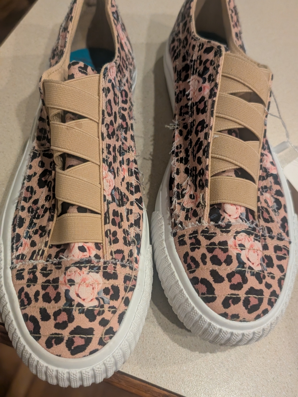Women’s Blowfish Leopard Floral Slip-On Sneakers - Pink